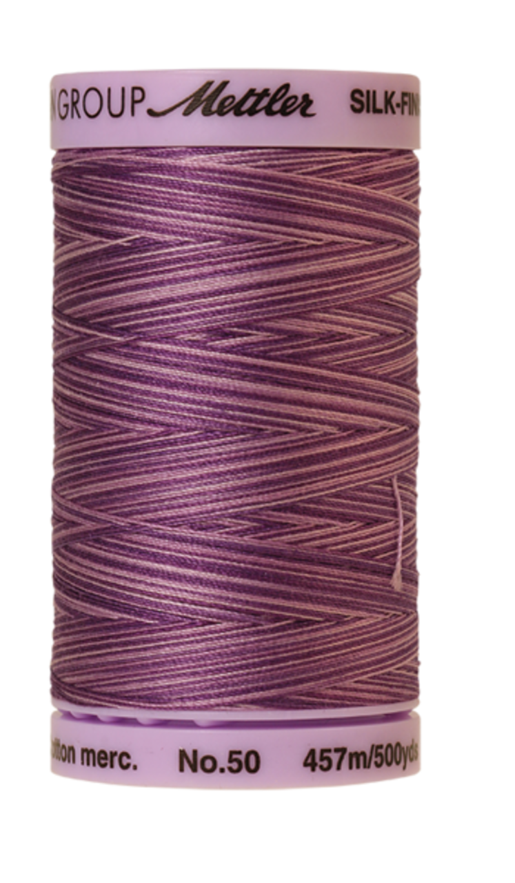 Lilac Bouquet (9085-9838) | Silk-Finish Cotton Multi 50wt (457M / 500Y) | Mettler Thread